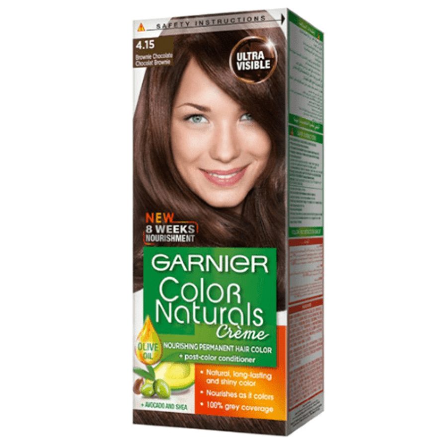 صبغة شعر كريمية Color Naturals من Garnier درجة شكولاتة برواني