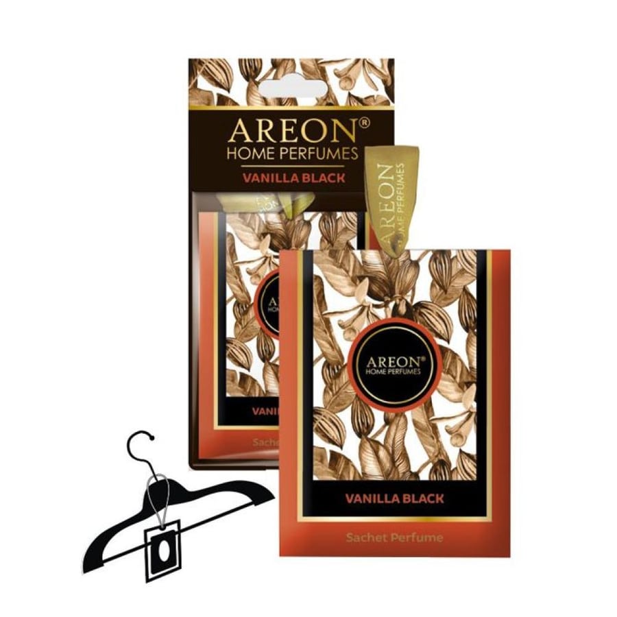 أكياس معطرة للدواليب وحقائب السفر AREON فانيلا بلاك