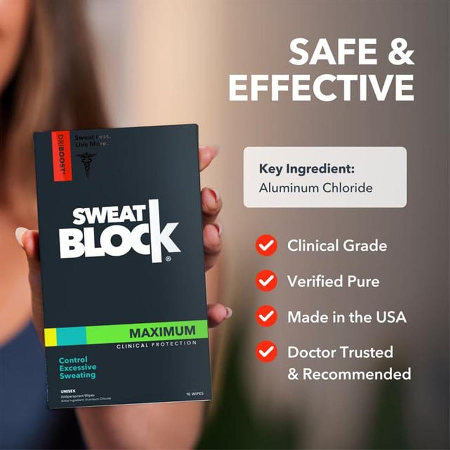 مزيل تعرق سويت بلوك Black عبوة صندوق بلاستيكي مستطيل