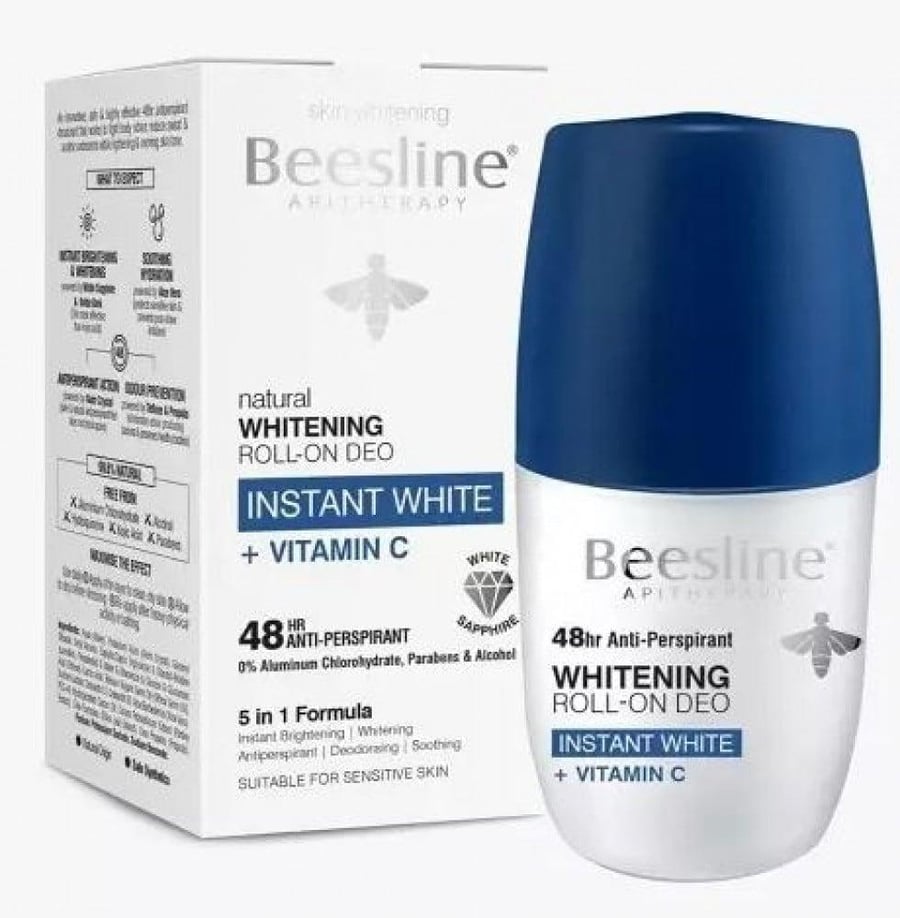 مزيل عرق رول أون من Beesline بإنارة فورية ومهدئ 50 مل
