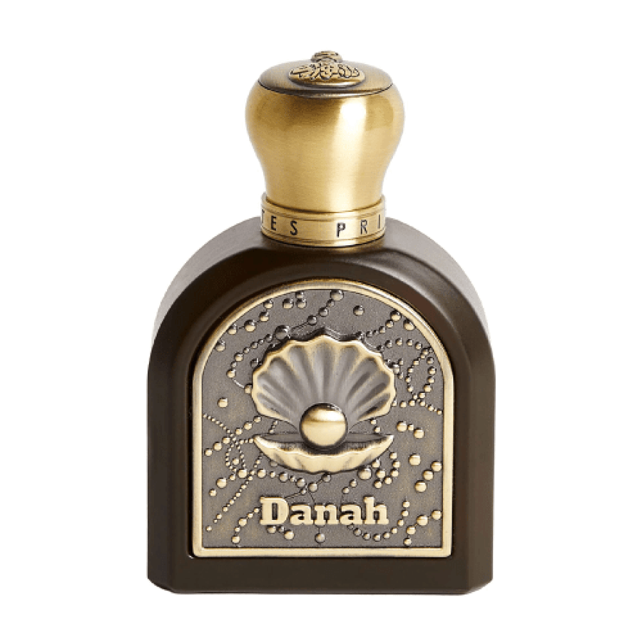 عطر او دو بارفيوم دانة مجموعة التراث بزجاجة بنية وغطاء ذهبي