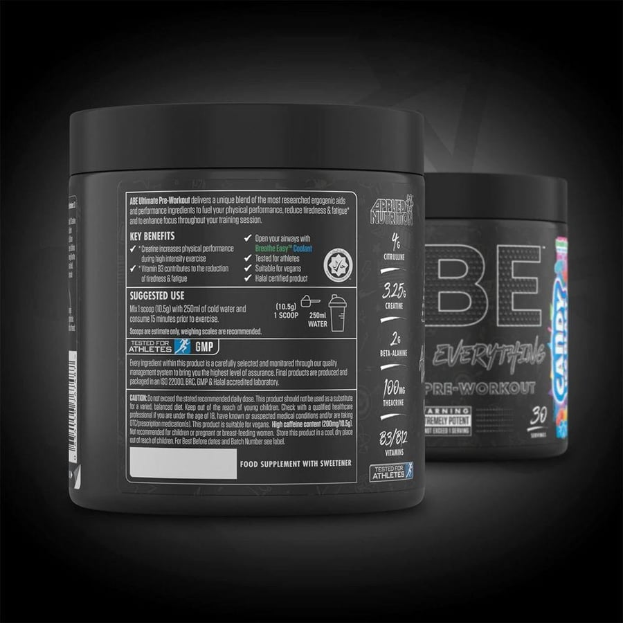 مكمل قبل التمرين ايه بي اي من Applied Nutrition كاندي آيس بلاست 375 جم