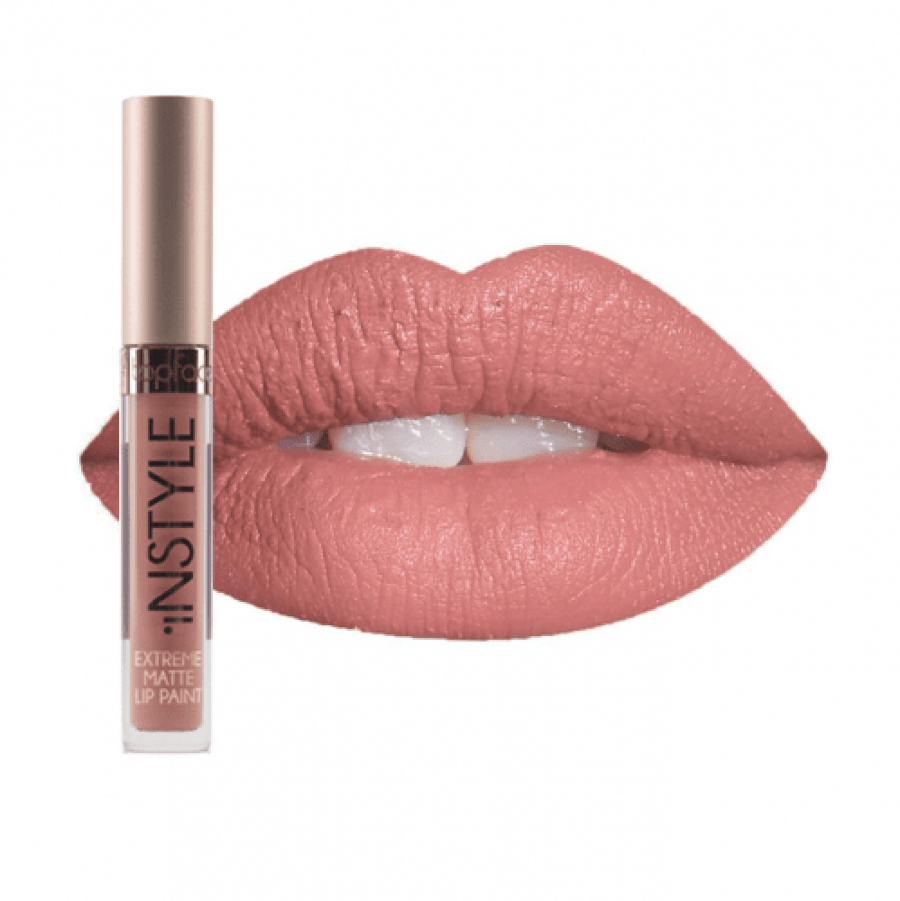 أحمر شفاه مطفي إنستايل من Enath درجة 01 Rose GoldPink موديل 800
