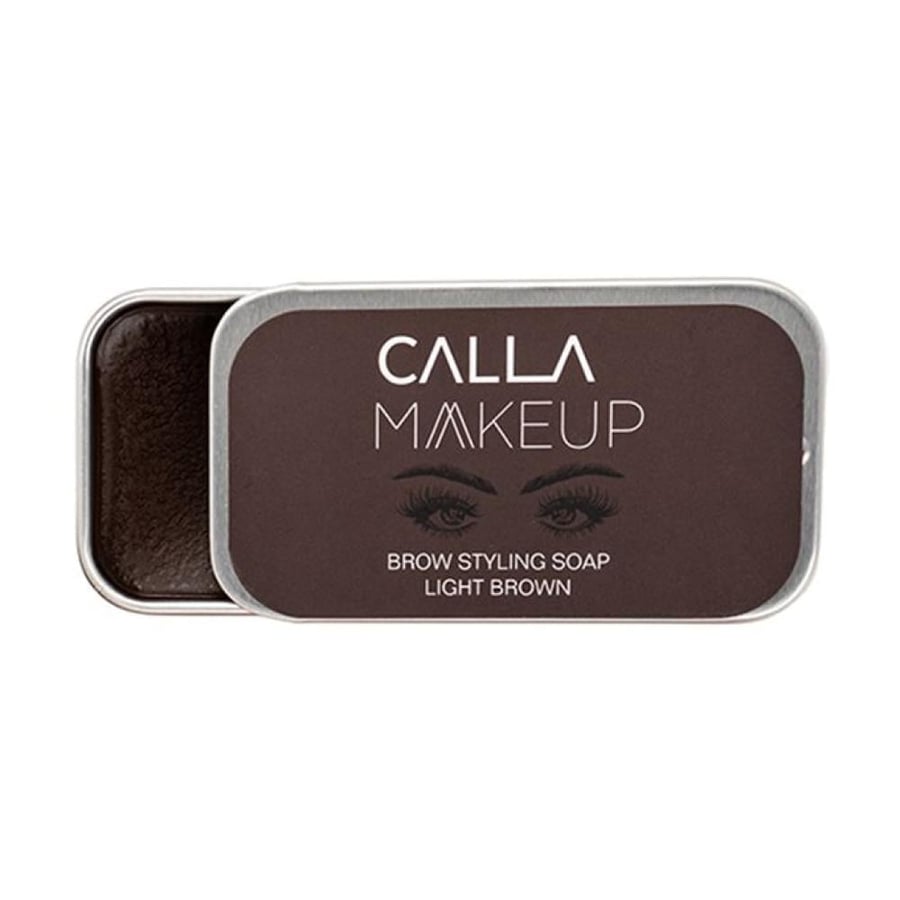 صابونة تصفيف الحواجب مجموعة Calla Makeup بني فاتح CM105