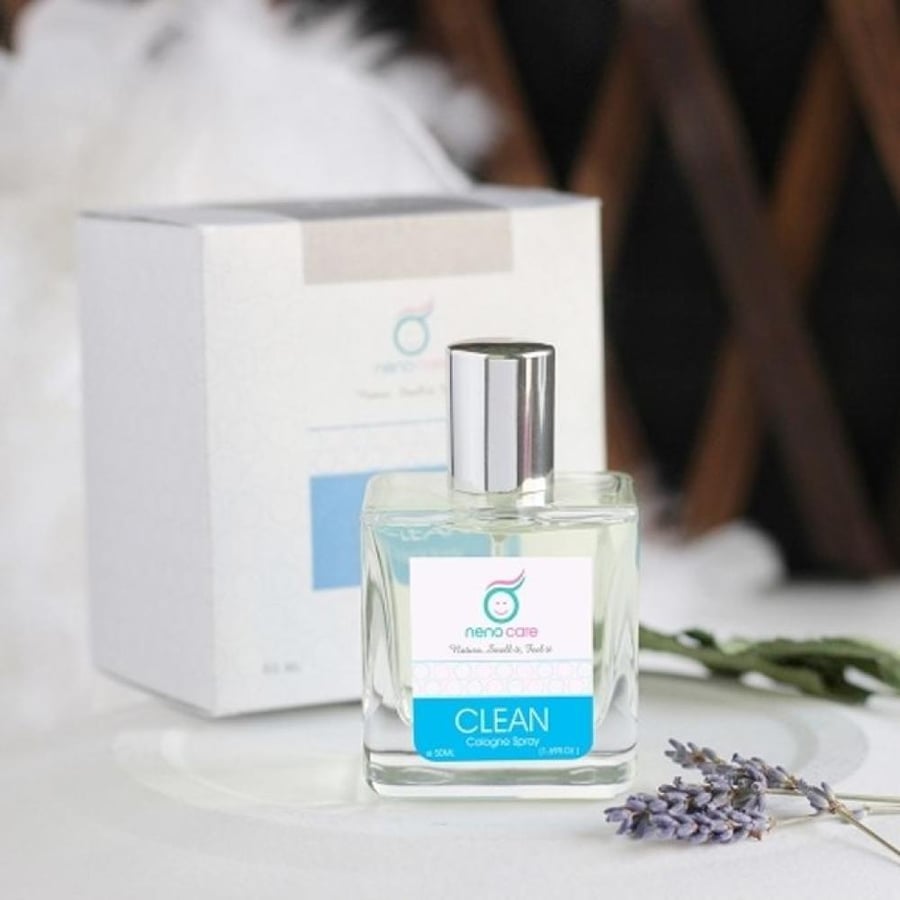 عطر كلين من neno care زجاجة 50ML شفافة بغطاء فضي
