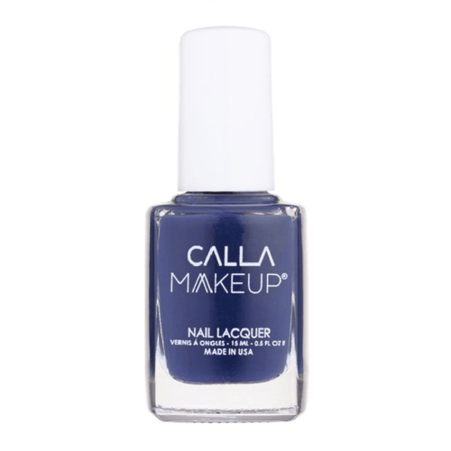 طلاء أظافر أزرق داكن من Calla Makeup بزجاجة 15 مل موديل 3770