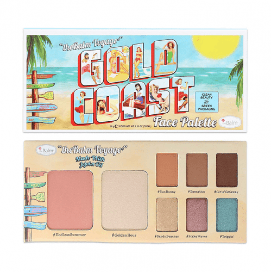 باليت وجه Gold Coast من theBalm ألوان متعددة ومتكاملة للمكياج