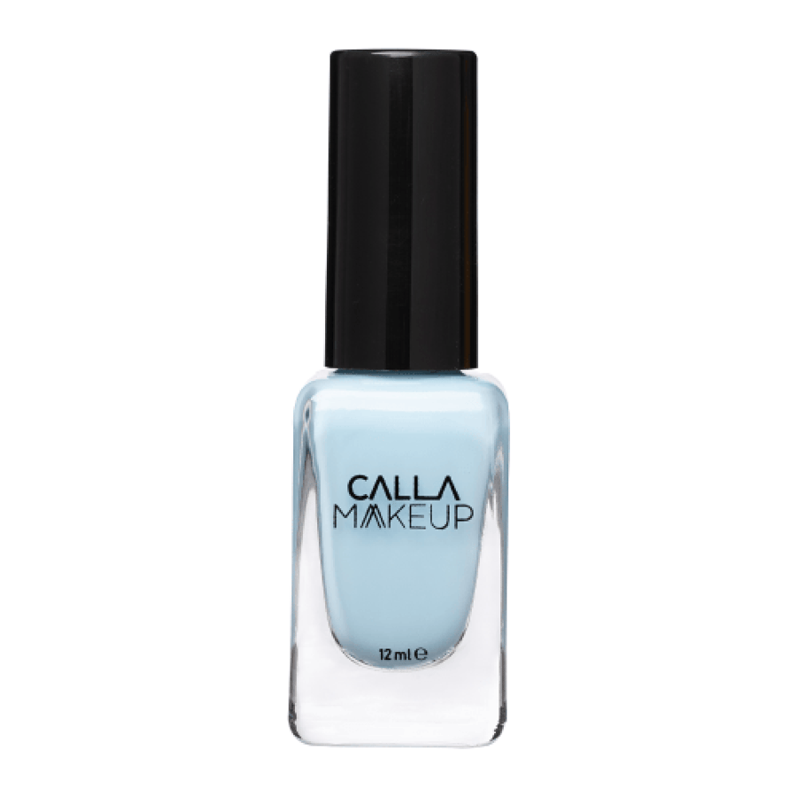 طلاء أظافر أزرق فاتح رقم 217 من Calla Makeup بزجاجة 12 مل
