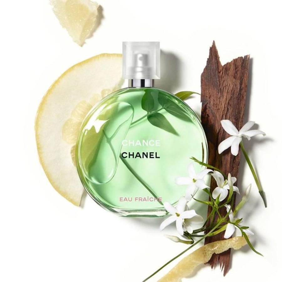 عطر نسائي تشانس أو فرايش او دو تواليت من شانيل زجاجة خضراء