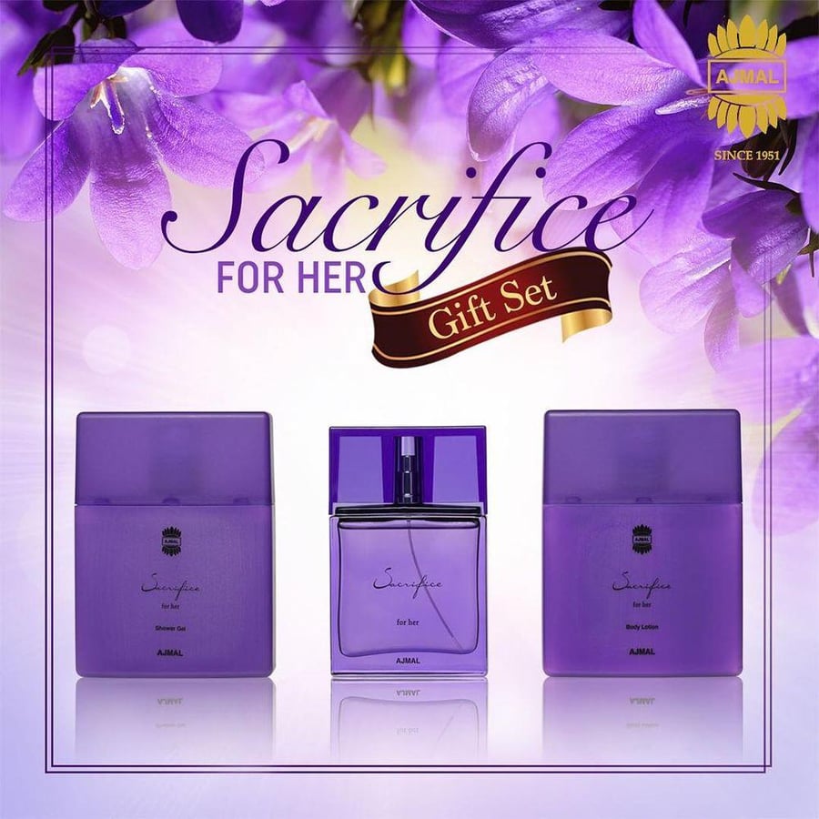 عطر مجموعة ساكريفايس النسائية من أجمل طقم 3 قطع