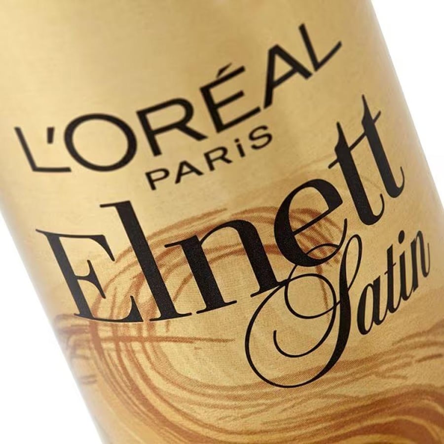 مثبت شعر ايلنت ساتين LORAL PARIS تثبيت عادي 400 مل ذهبي موديل 4513