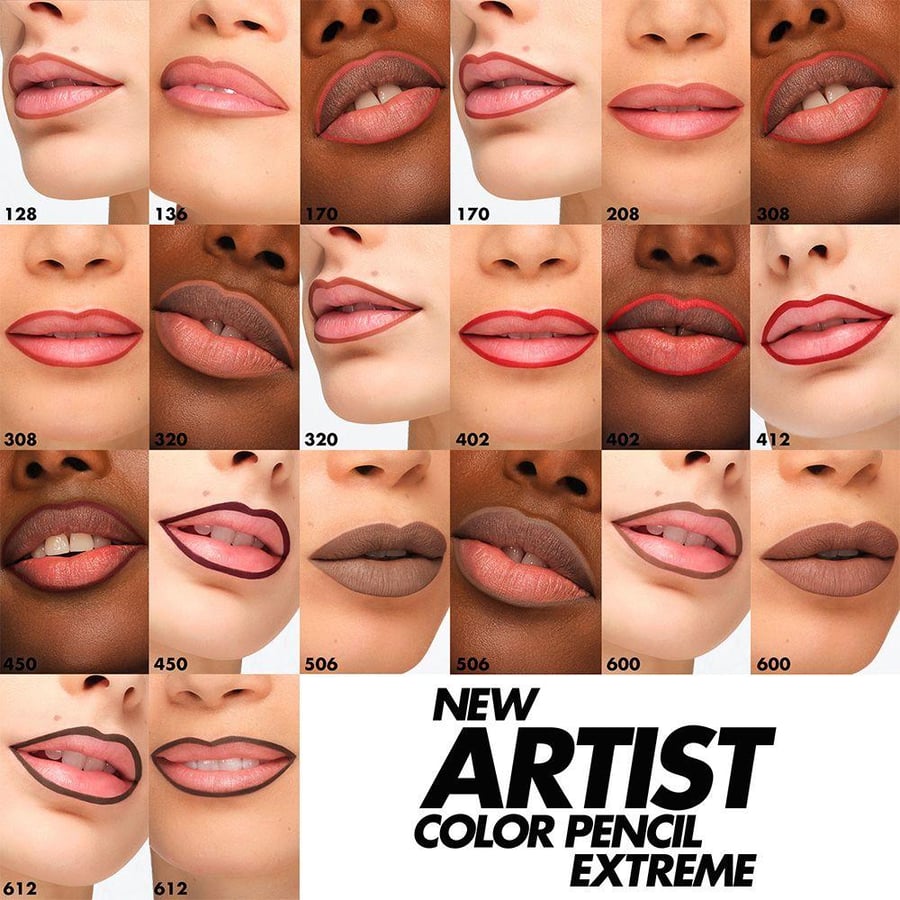 قلم تحديد شفاه Artiste Color Extreme من ميك أب فور إيفر بني