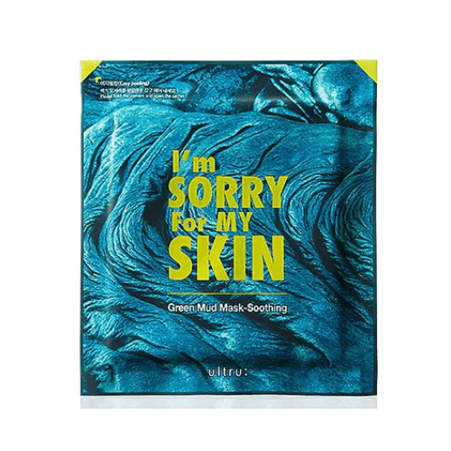 قناع الطين الأخضر المهدئ للوجه من Im Sorry For My Skin قطعة واحدة