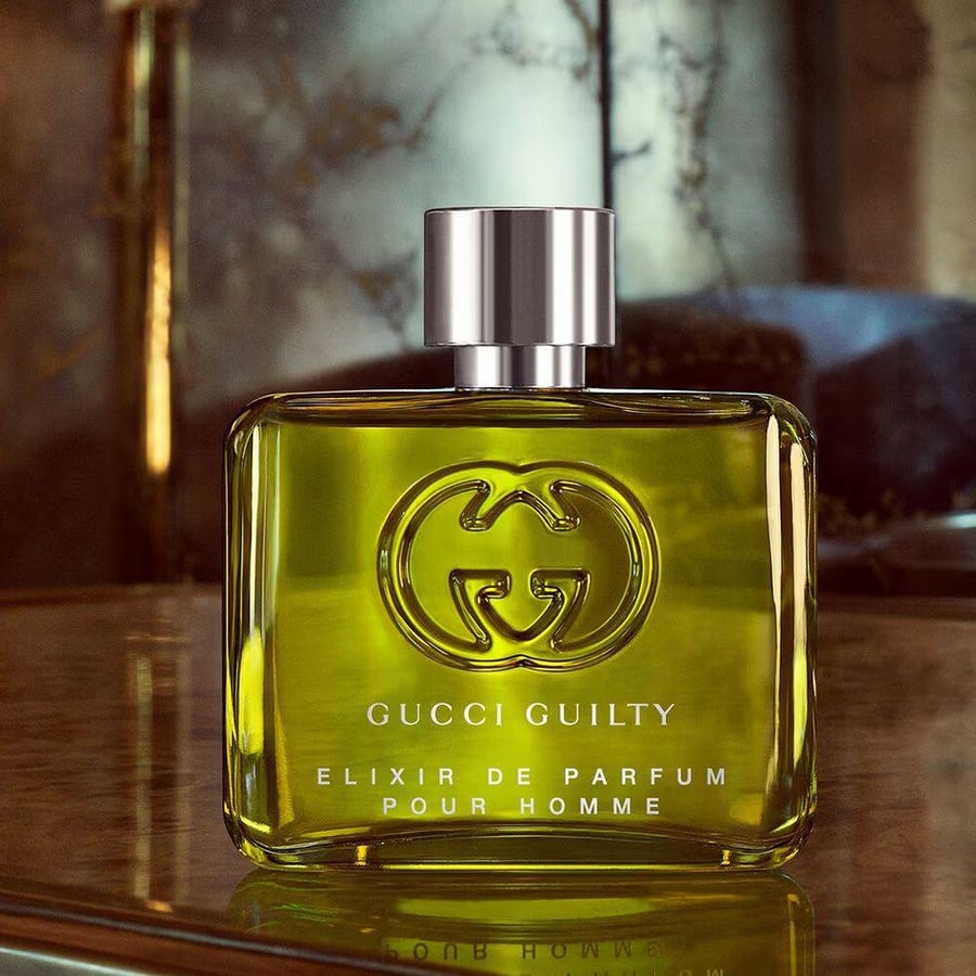عطر رجالي او دو برفيوم قوتشي جيلتي بور أوم الكسير 60 مل زجاجة خضراء