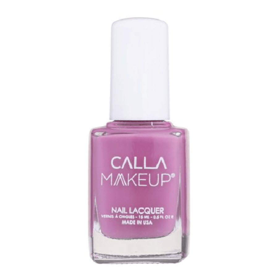 طلاء أظافر وردي من Calla Makeup بزجاجة 15 مل غطاء أبيض موديل 3768