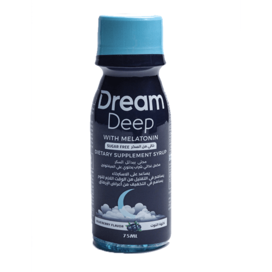شراب مساعد للنوم بالميلاتونين من Dream Deep سائل 75 مل