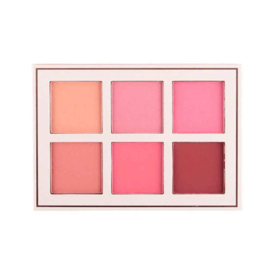 باليت بلاشر فلورال بلوم من Beauty Creations 6 ألوان وردي خوخي