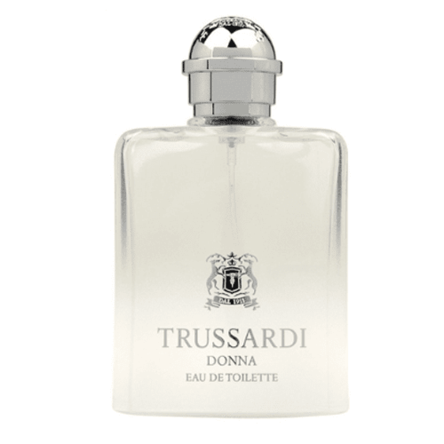 عطر دونا أو دو تواليت من Trussardi زجاج شفاف غطاء فضي 2716