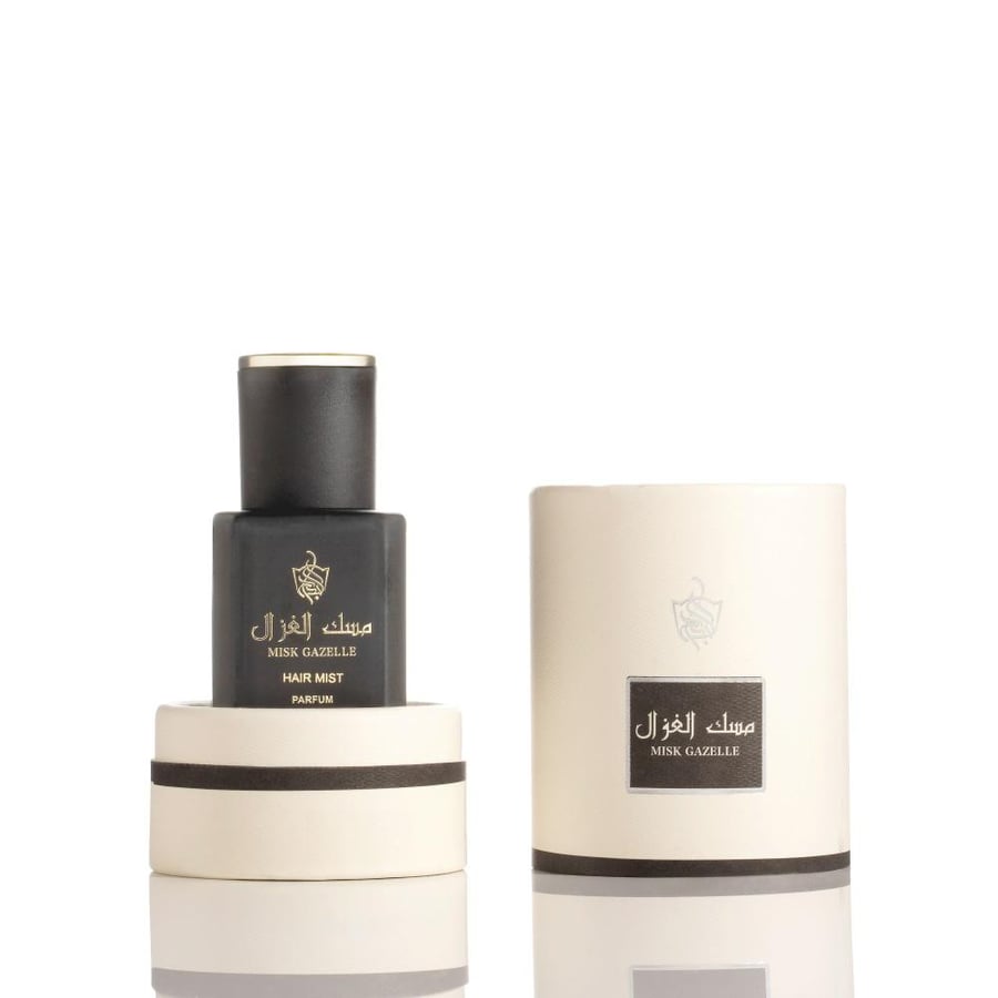 عطر شعر مسك الغزال برفيوم من البداح للعود 20 مل عبوة سوداء