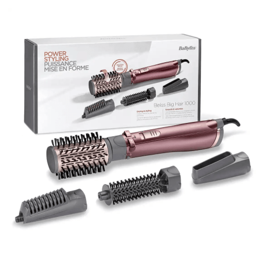 مصفف شعر هوائي بفرشاة دوارة BaByliss 1000W موديل AS960SDE