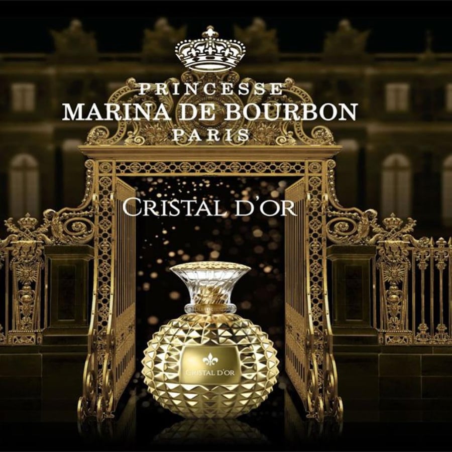 عطر نسائي او دو برفيوم كريستال دور من Princesse Marina de Bourbon ذهبي