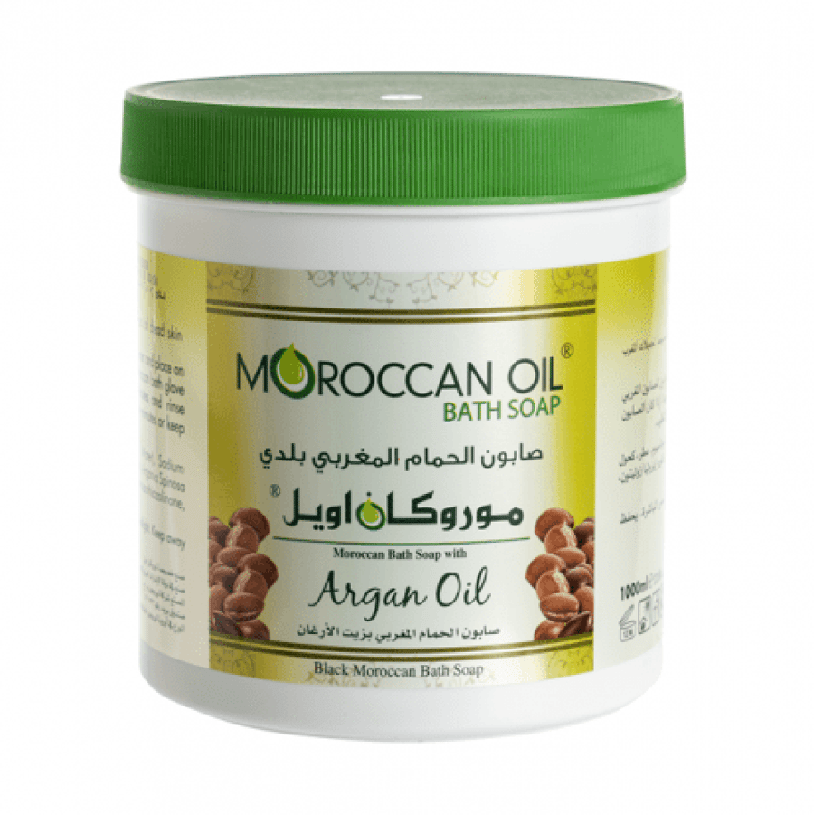 صابون حمام مغربي بزيت الأرغان Moroccan Oil 1000 مل أبيض