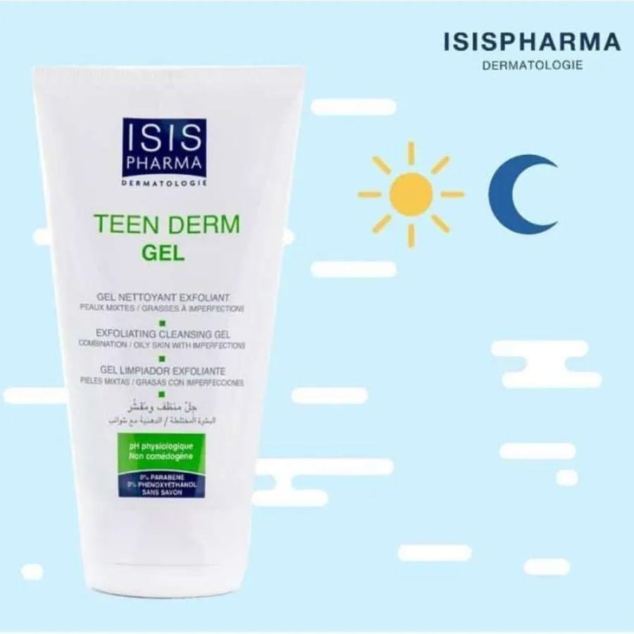جل تين ديرم أنبوبي من ISIS PHARMA 150 مل أنبوب بلاستيكي أبيض
