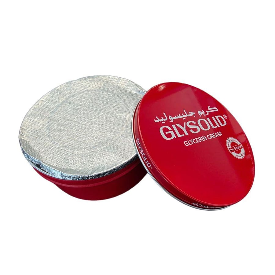 كريم الجلسرين Glysolid علبة حديدية حمراء 250 مل موديل 1337
