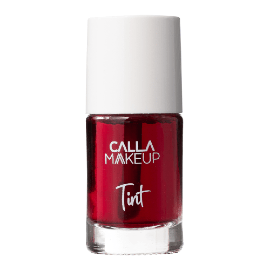 تنت الشفاه فراولة من calla makeup لون أحمر عبوة زجاجية