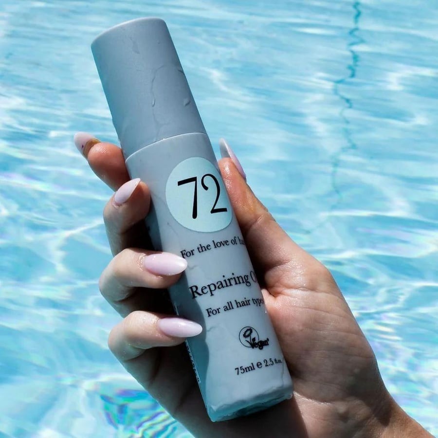 زيت شعر ترميمي 72 بتركيبة نباتية 75ml لإصلاح وتقوية الشعر