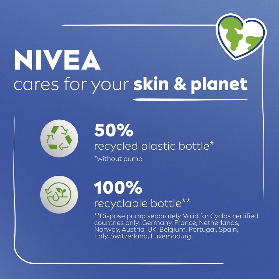 لوشن الجسم العناية والإصلاح من NIVEA 400 مل بمضخة