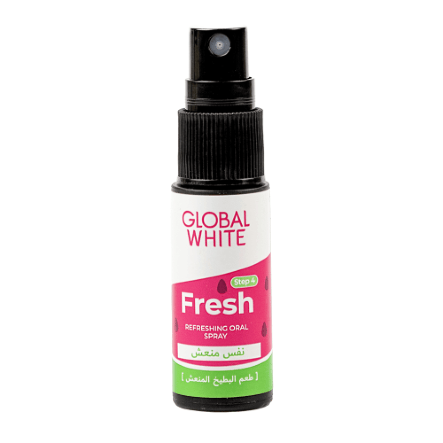 بخاخ معطر للفم بطعم البطيخ من GLOBAL WHITE 15 مل موديل 5952