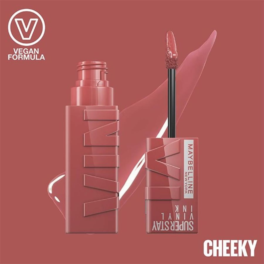 أحمر شفاه سائل سوبر ستاي فينيل إنك من Maybelline لمعة ثابتة