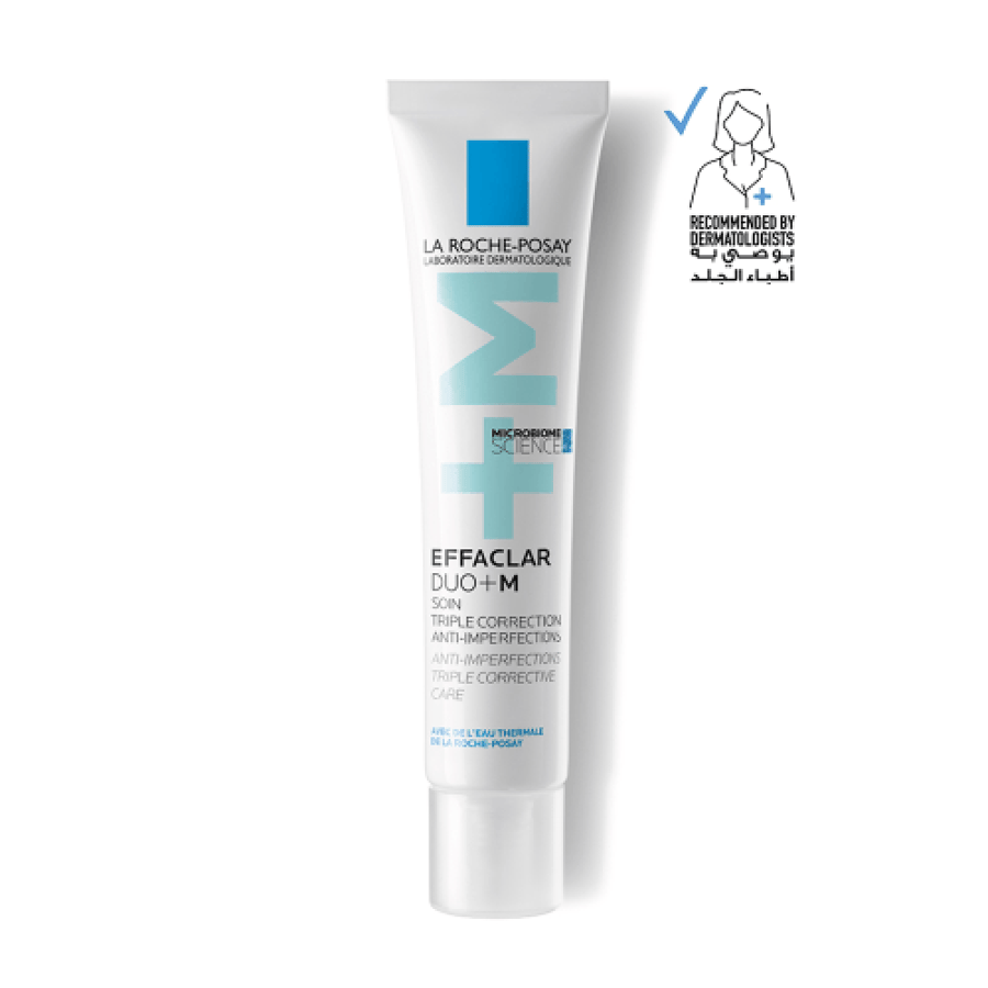 جل Effaclar Duo AM من La RochePosay 40 مل أنبوب أبيض