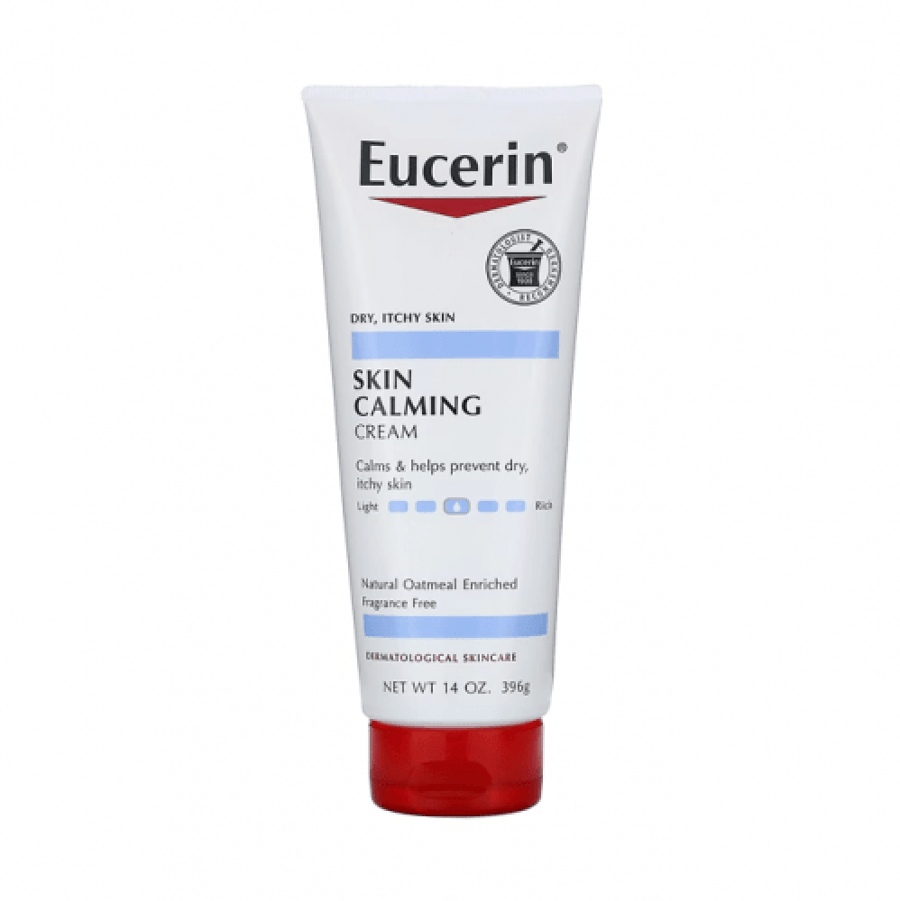 كريم مرطب ومهدئ للبشرة الجافة من Eucerin 396 جم أنبوب