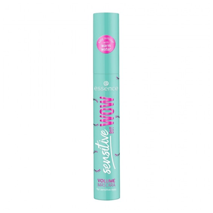ماسكارا فوليوم Sensitive من essence لون Teal وغطاء ملولب