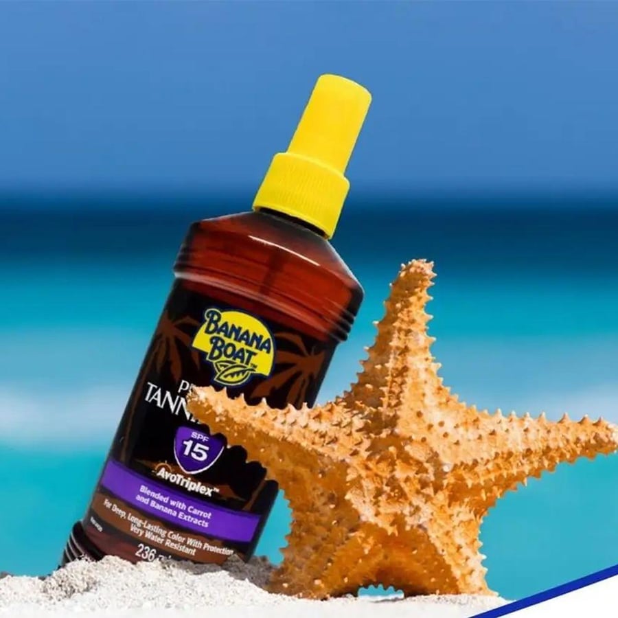 بخاخ تسمير وحماية SPF 15 من Banana Boat لون براون 236 مل