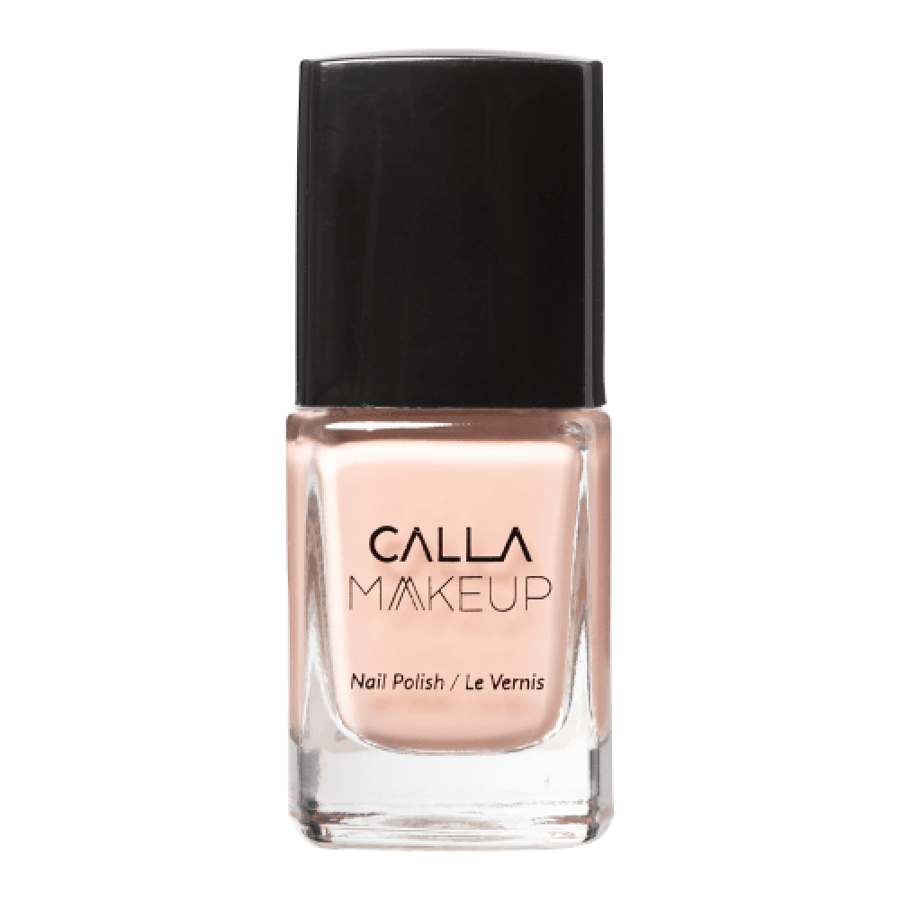 طلاء أظافر من Calla Makeup درجة 318 زهري فاتح بزجاجة زجاجية