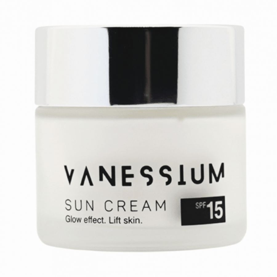 كريم توهج وحماية من الشمس SPF 15 من VANESSIUM 50 مل بلمس مخملي