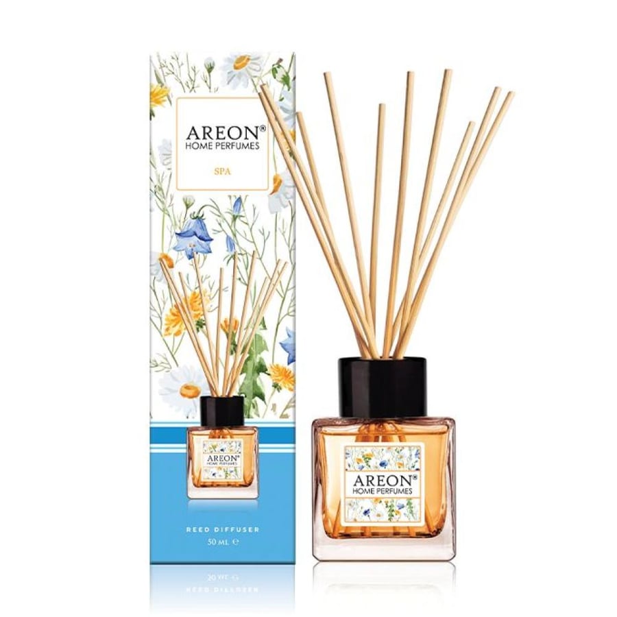 معطر أعواد سبا AREON 50 مل زجاج بني مع أعواد خشبية