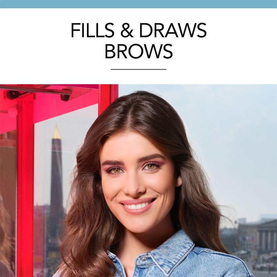 قلم حواجب برو ريفيل بريسيجن من بورجوا رأس دقيق ودرجات بنية