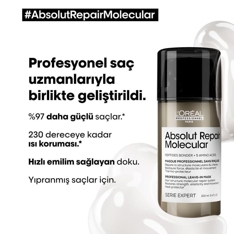 ماسك الإصلاح الجزيئي أبسولوت من LOREAL PROFESSIONNEL 100 مل 7399