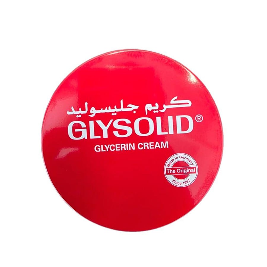 كريم الجلسرين Glysolid علبة حديدية حمراء 250 مل موديل 1337