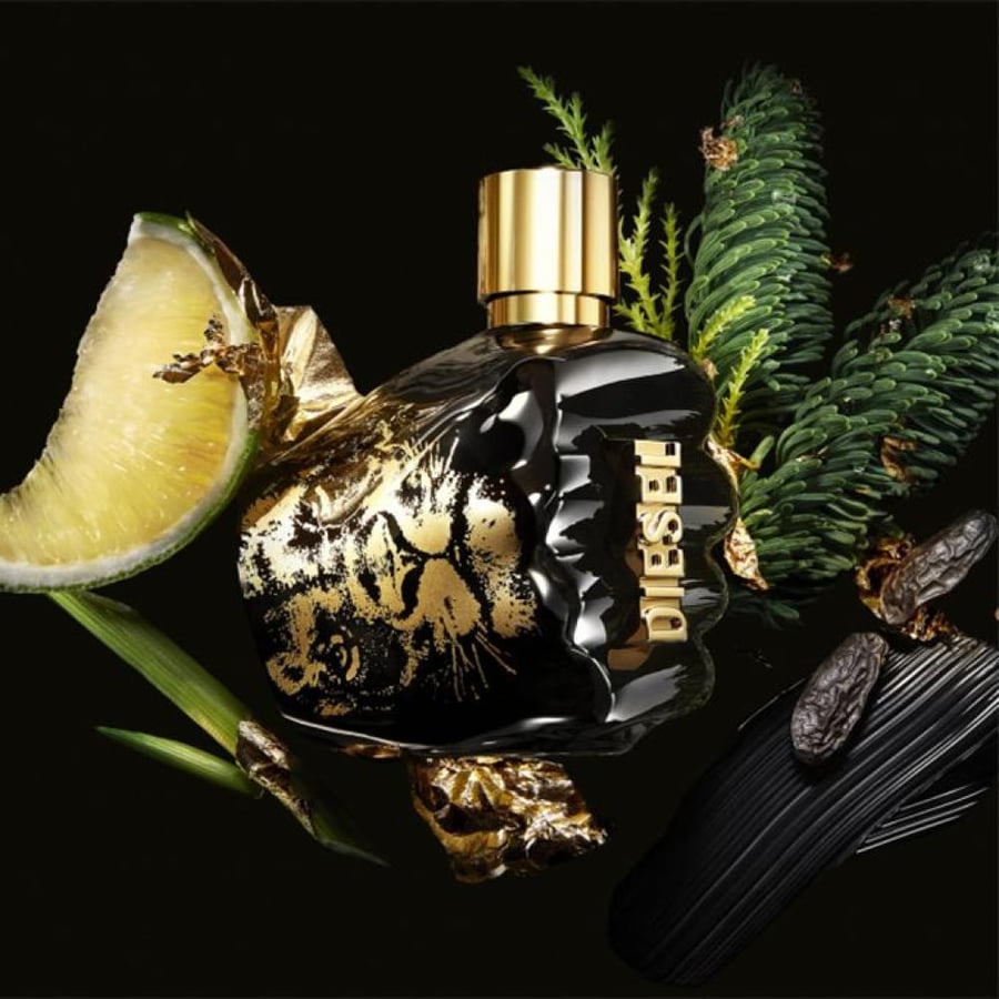 عطر او دو تواليت Spirit of The Brave من Diesel زجاجة سوداء بغطاء ذهبي