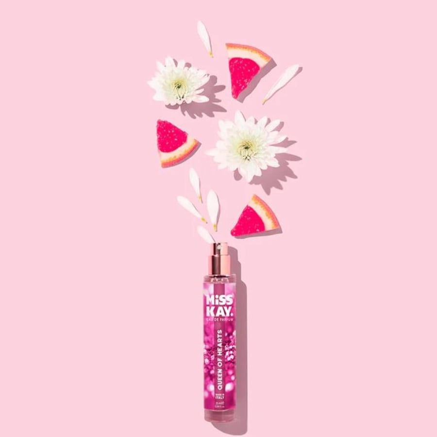 عطر نسائي او دو برفيوم كوين أوف هارتس من ميس كاي 25ml وردي