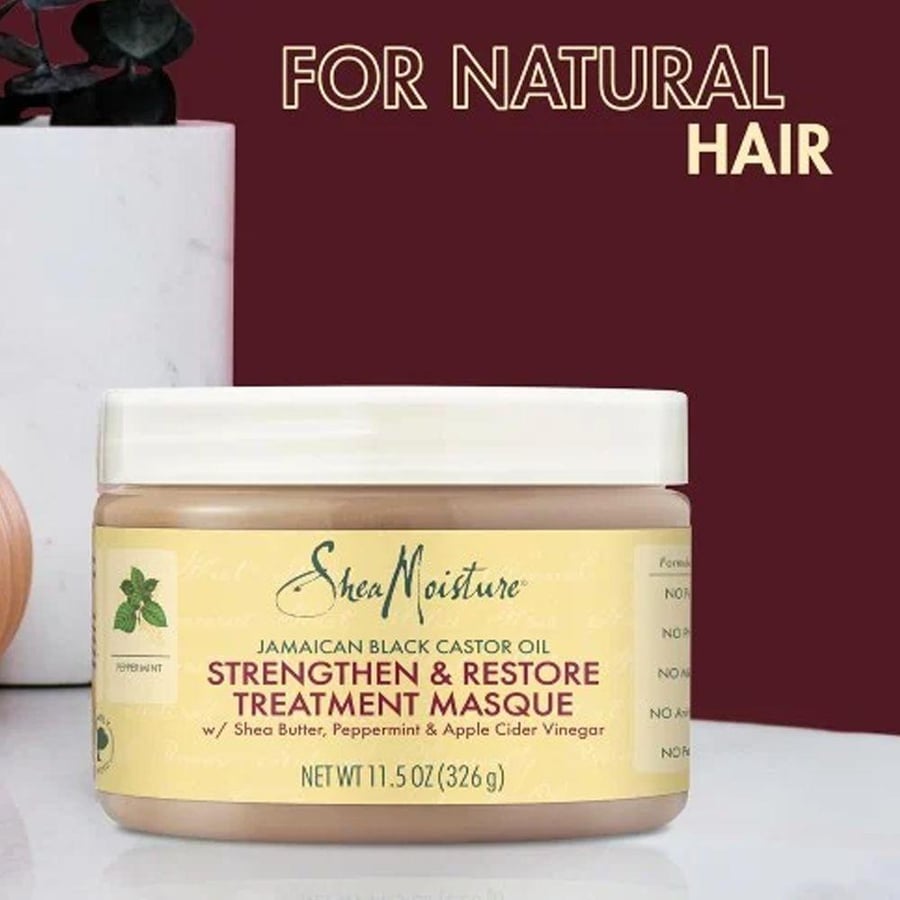 ماسك معالج بزيت الخروع الجامايكي الأسود Shea Moisture 326 غ