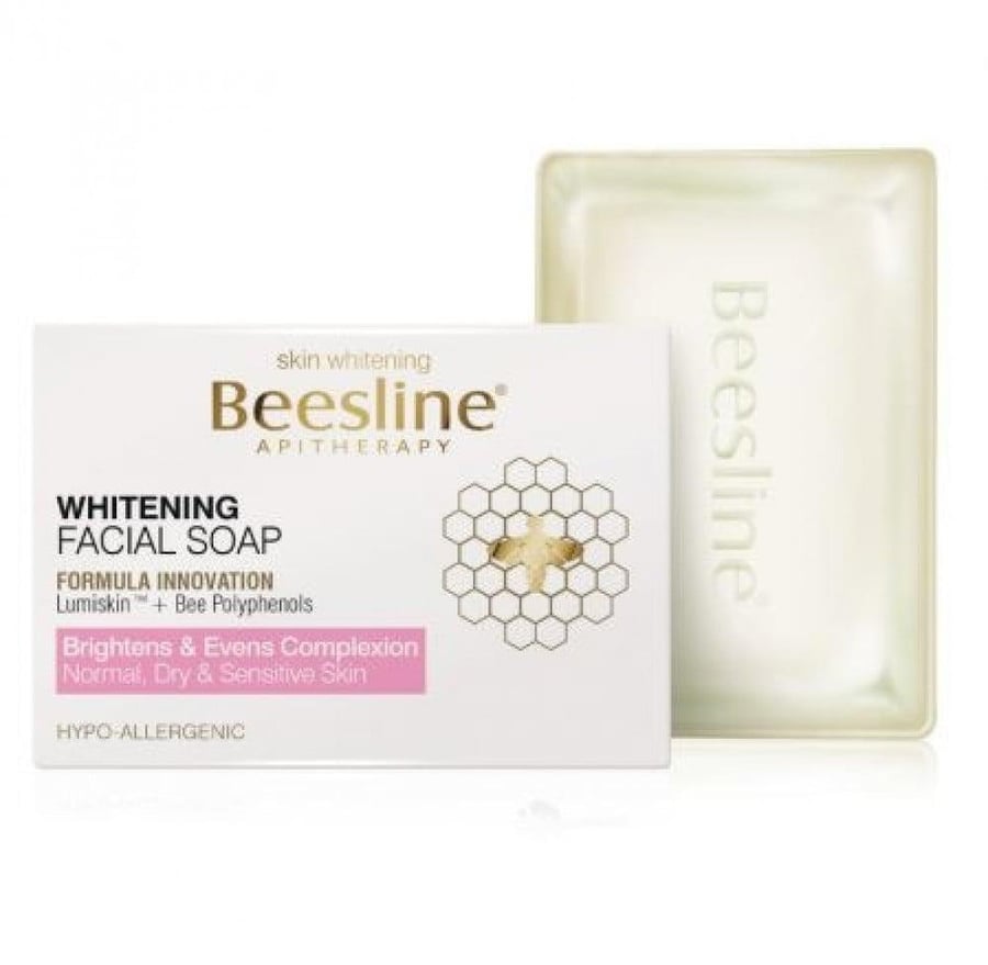 صابونة لتفتيح الوجه من Beesline بمطهر نباتي 85 جم