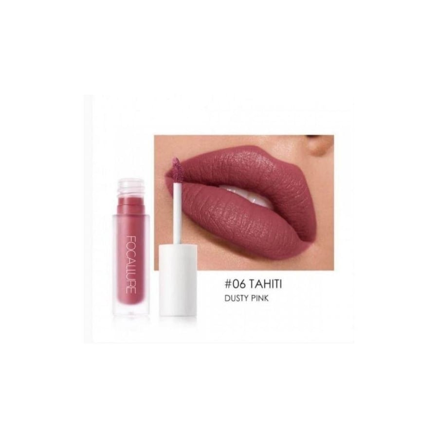 أحمر شفاه من FOCALLURE مات مرطب بلون Dusty Pink 1 قطعة