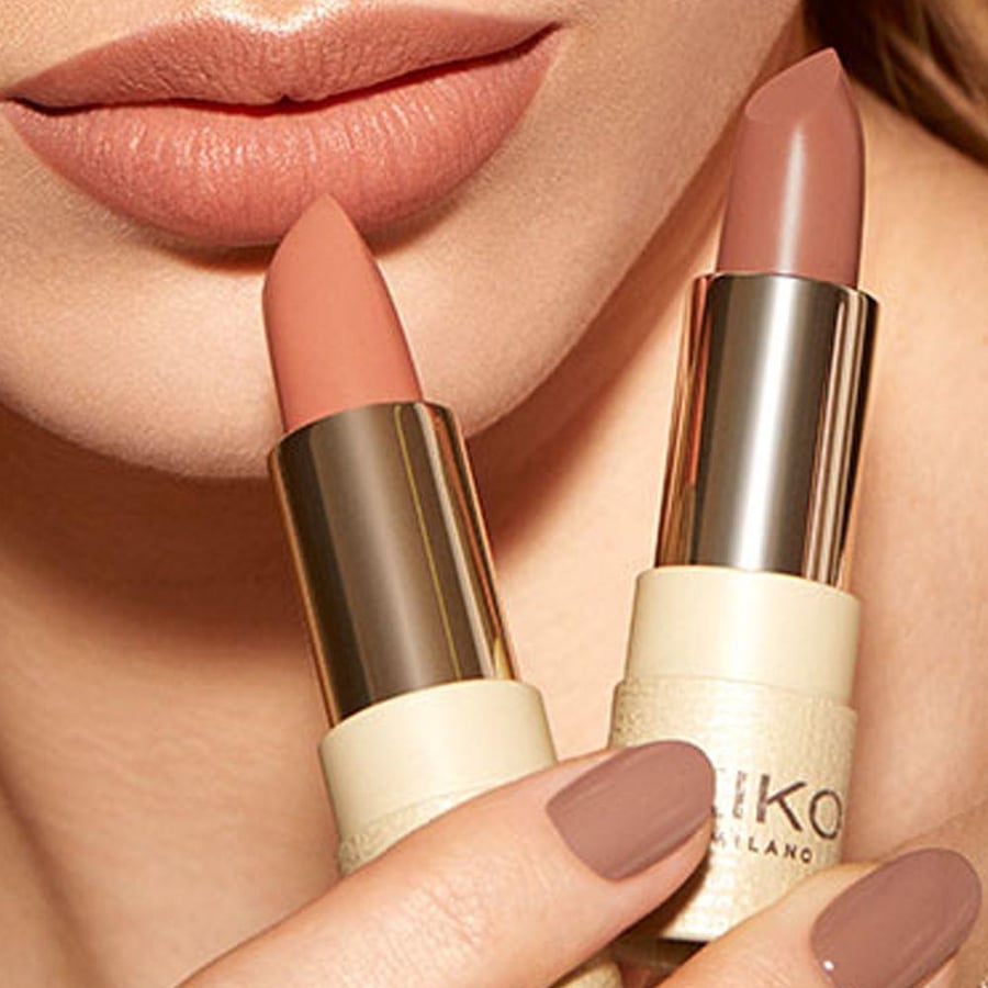 أحمر شفاه روج جرين مي مات من KIKO MILANO لمسة مخملية ثابتة