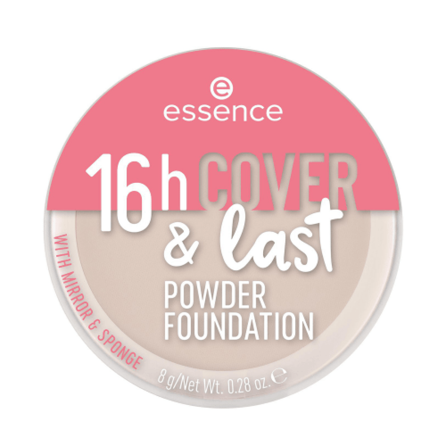 بودرة أساس كفر لاست 16 ساعة من essence 3 درجات وردي وبيج وخوخي